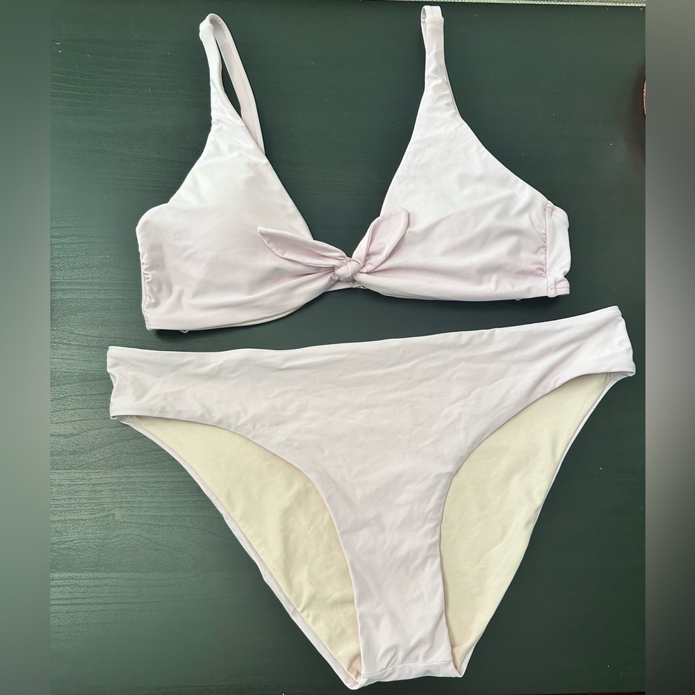 Gianni Bini Light Lavender Knot Front Bikini